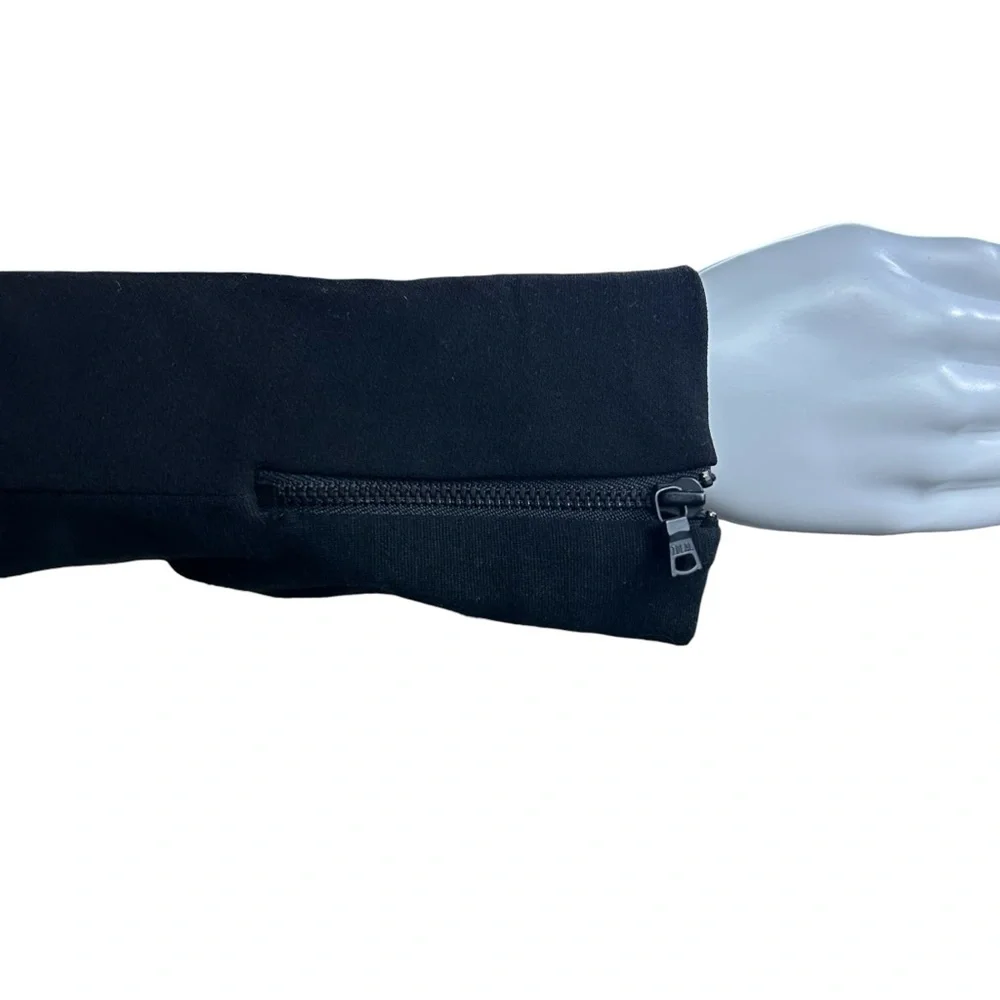 Alice + Olivia Black Cropped Blazer XS Modern Minimalist Art Deco Event Jacket - Picture 7 of 14